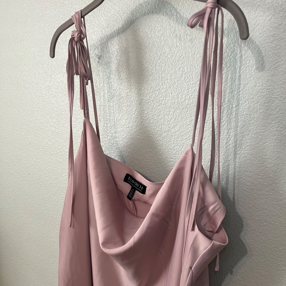 Eloquii Satin Mini Cowl Neck Lilac Slip Dress - Size 20 - New With Tags - Picture 4 of 6